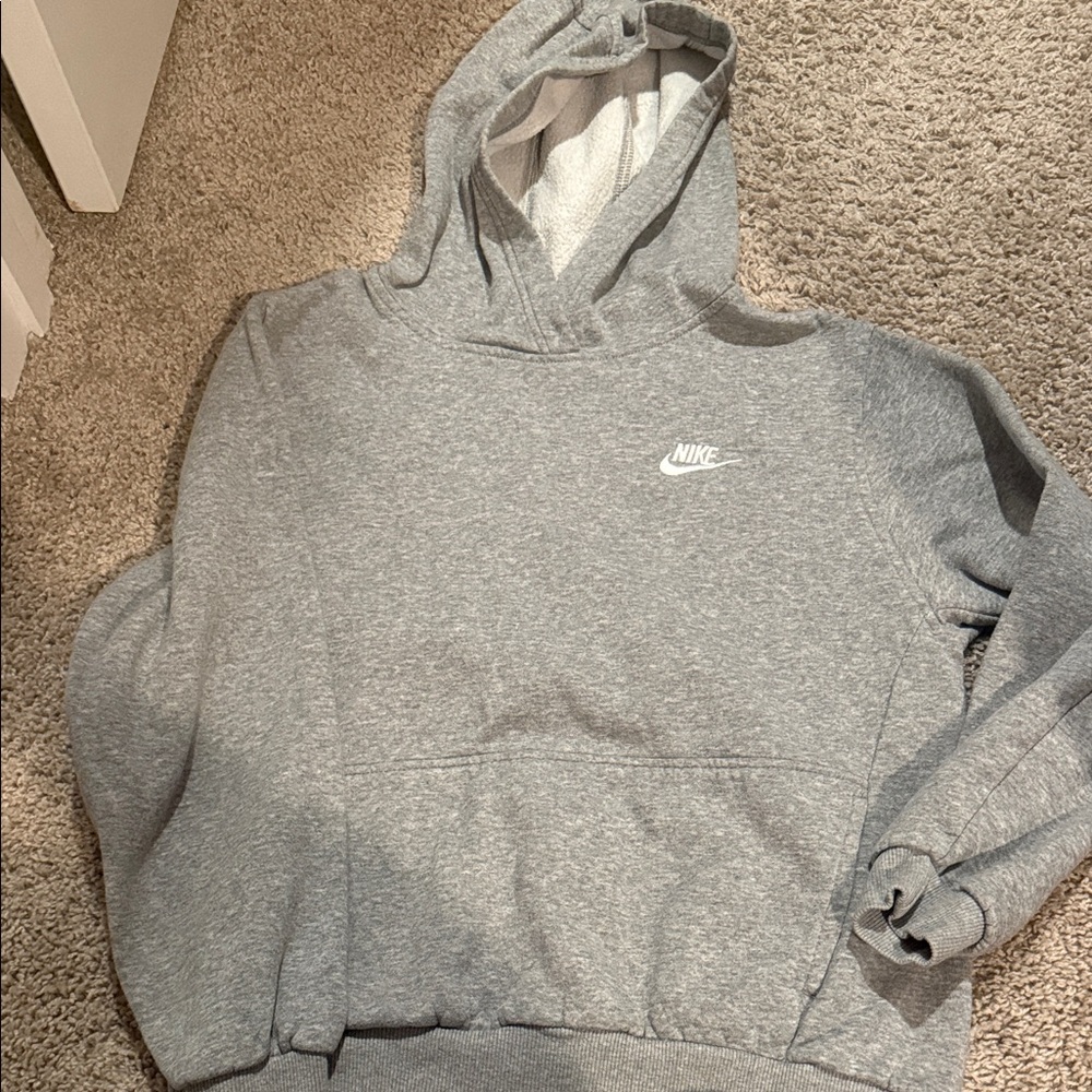 Nike youth  Gray Hoodie Sweater